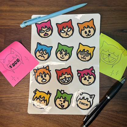 XPRESSIONS01 Sticker Sheet